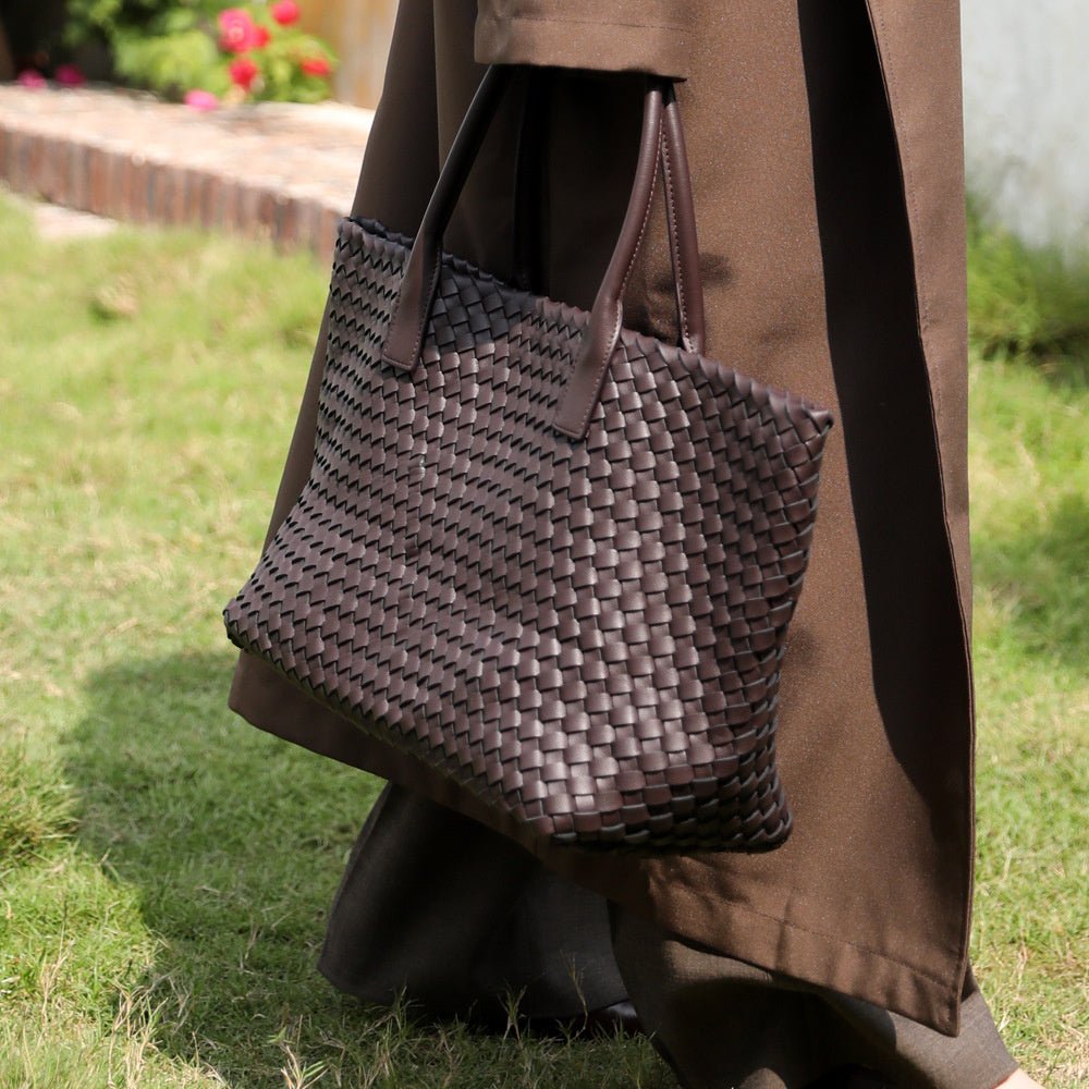 Zelari | Woven Leather Tote Bag 3