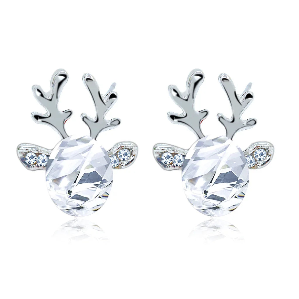 Zyrel | Reindeer Crystal Stud Earrings 10
