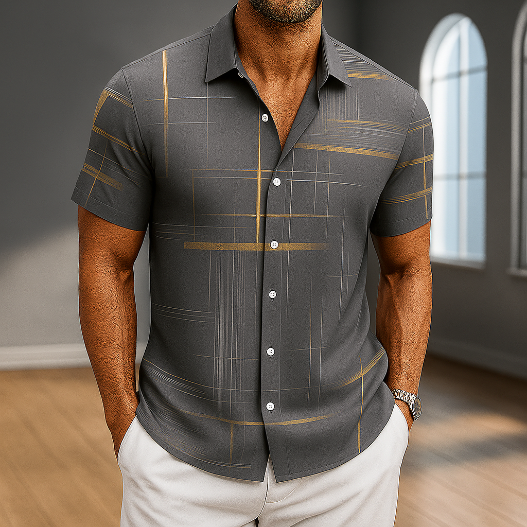 Arden Silk Button-Up Shirt 2