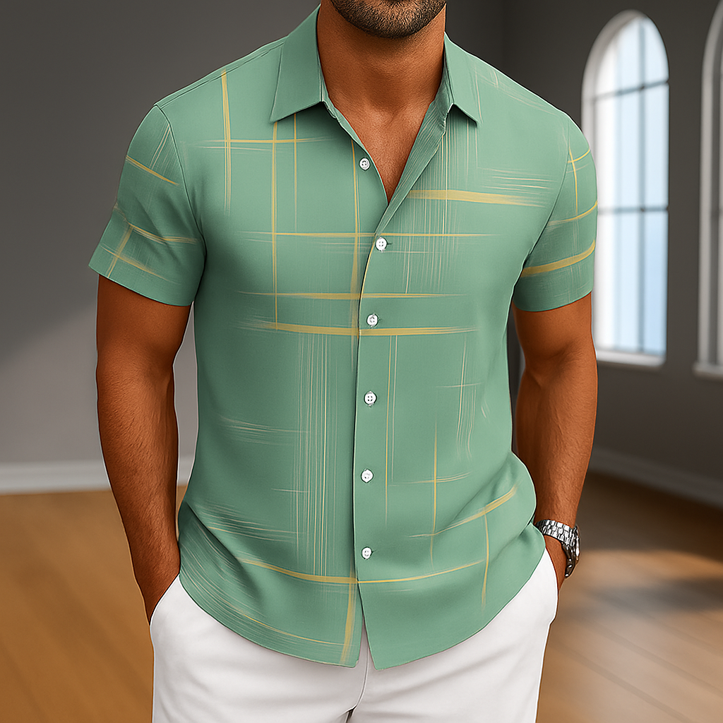 Arden Silk Button-Up Shirt 4