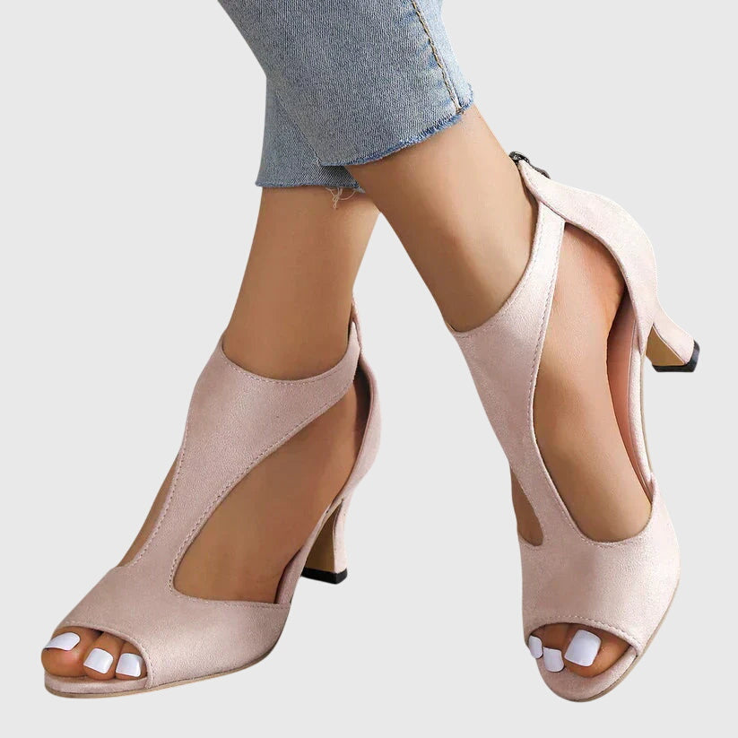 Avela | Spring Cutout Open Toe Heels 0