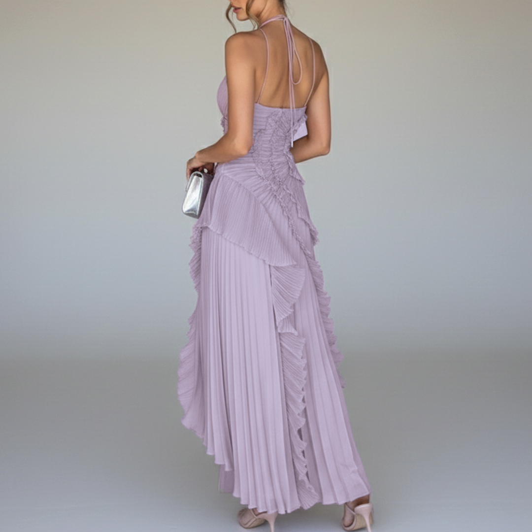 Avery - Asymmetric Pleated Dress 1