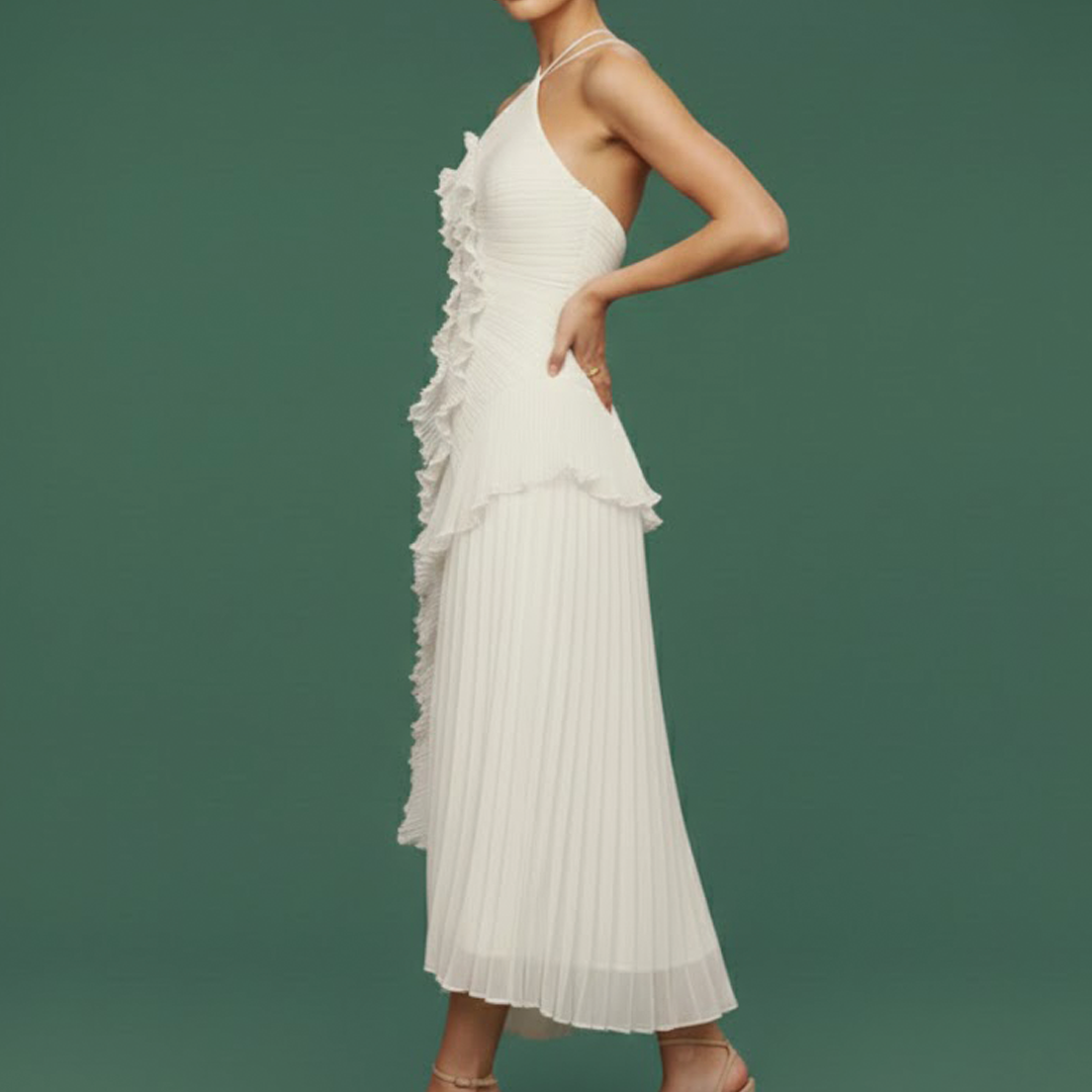 Avery - Asymmetric Pleated Dress 3