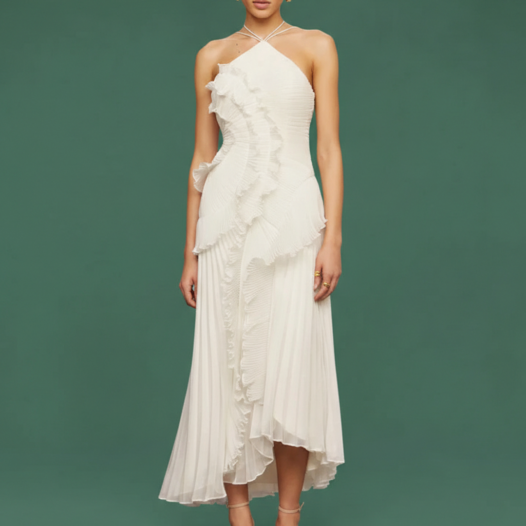 Avery - Asymmetric Pleated Dress 5