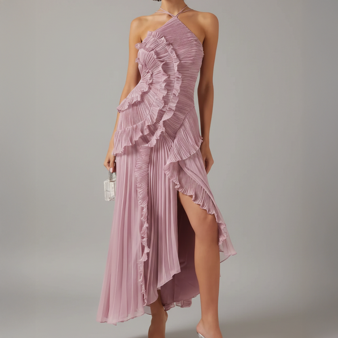Avery - Asymmetric Pleated Dress 6