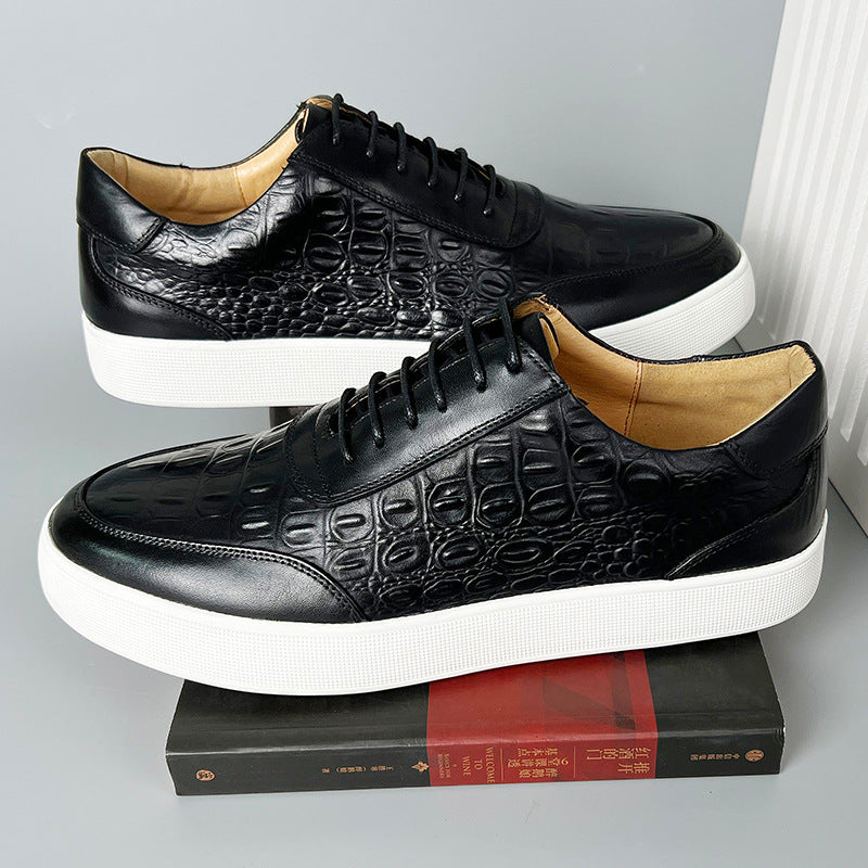 Bello | Casual Leather Sneakers with Embossed Design 5
