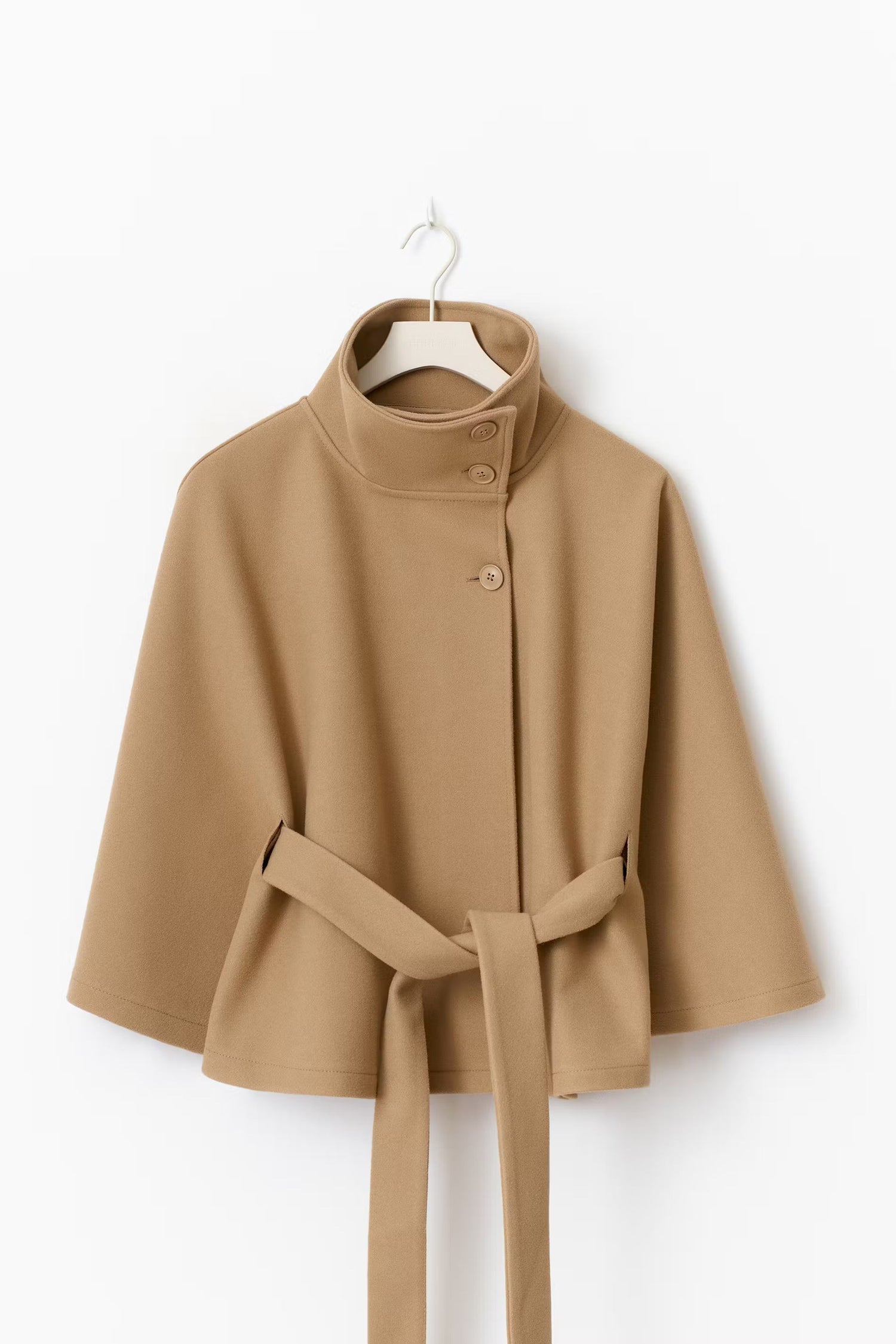 Beltara | High-Neck Belted Winter Coat Outerwear 3