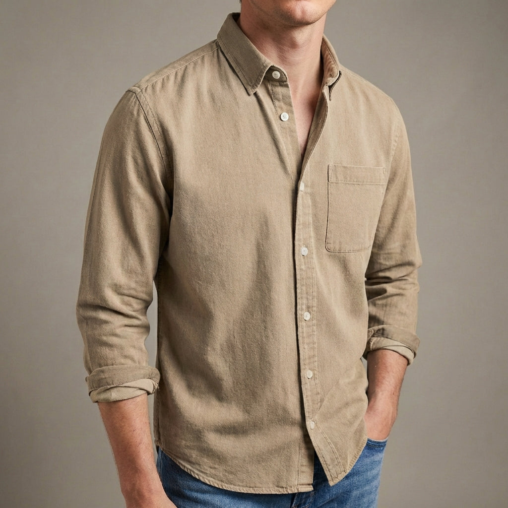 Cavell | Tailored Button-Down Shirt Classic Collar Pocket 1