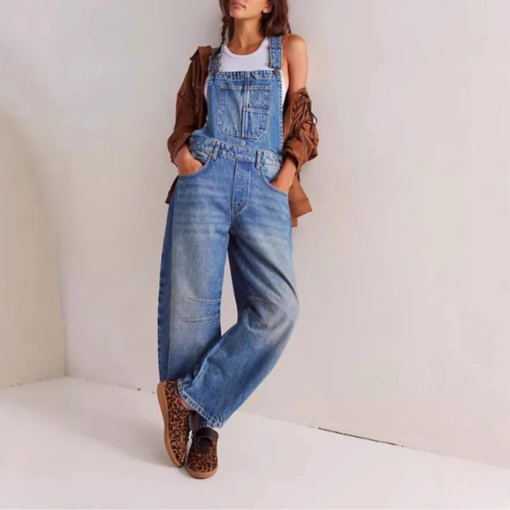Cavina | Wide Leg Denim Overalls for Women 1