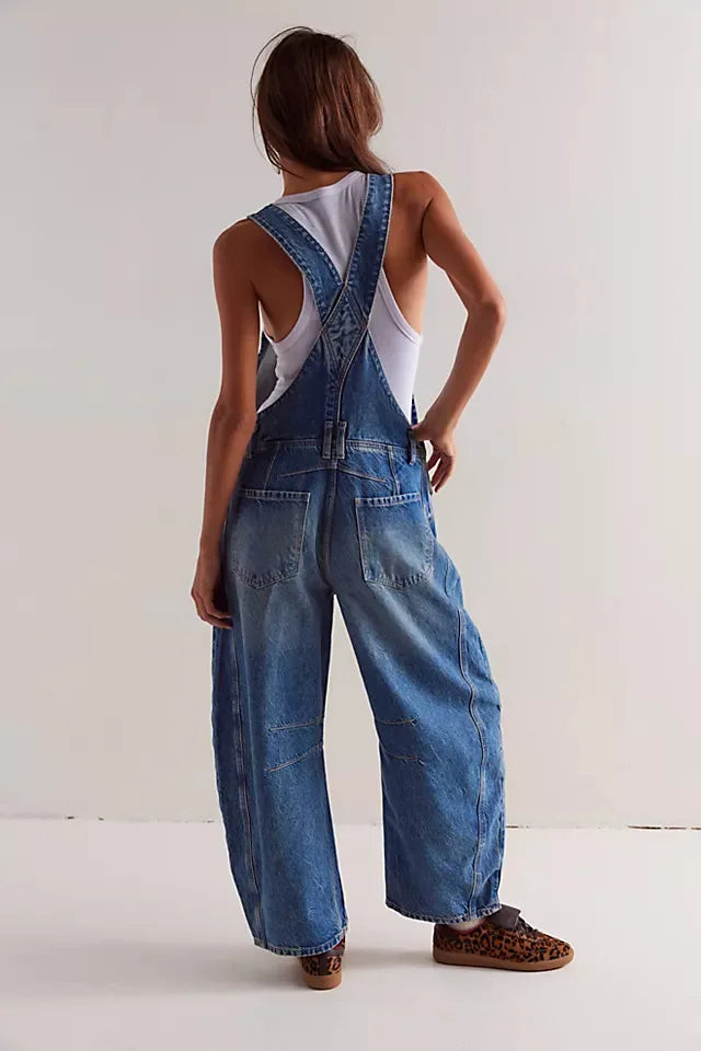 Cavina | Wide Leg Denim Overalls for Women 8