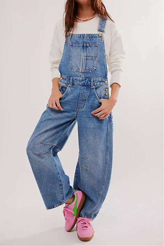 Cavina | Wide Leg Denim Overalls for Women 9