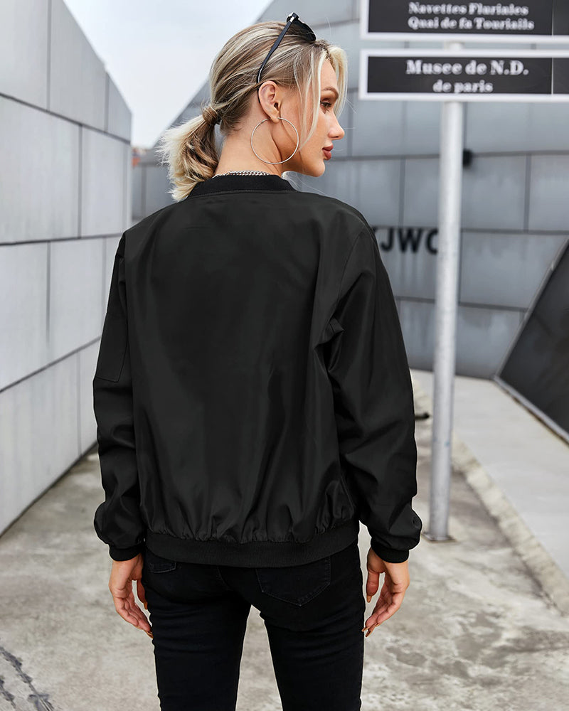 Classic Bomber Jacket for Women | Rachel