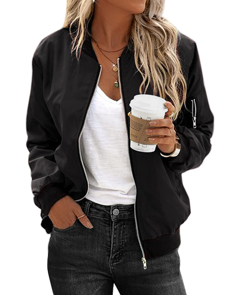 Classic Bomber Jacket for Women | Rachel