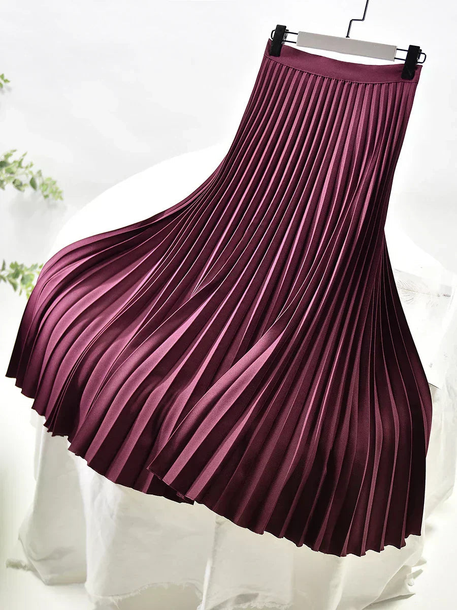 Clea | Pleated Maxi Skirt for Women in Spring Design 6