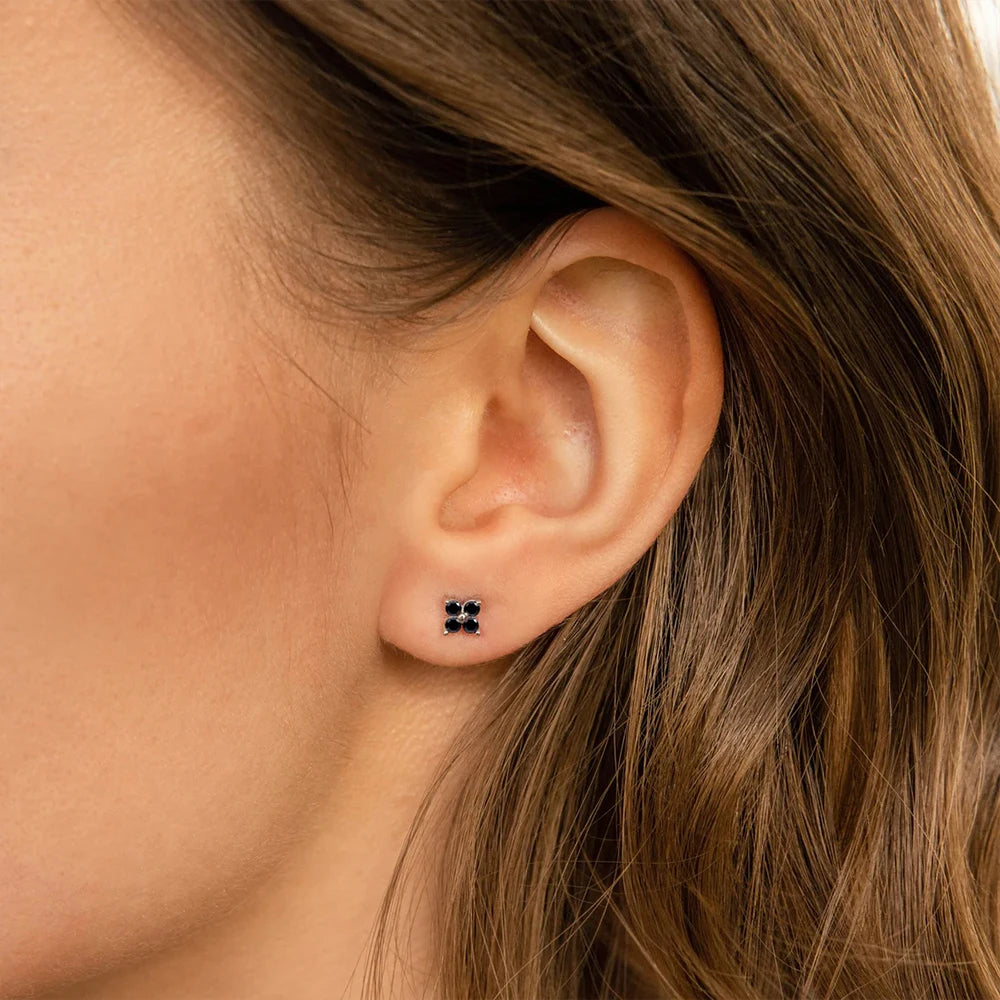 Clover Motif Gold Earrings For Women | Malina 2