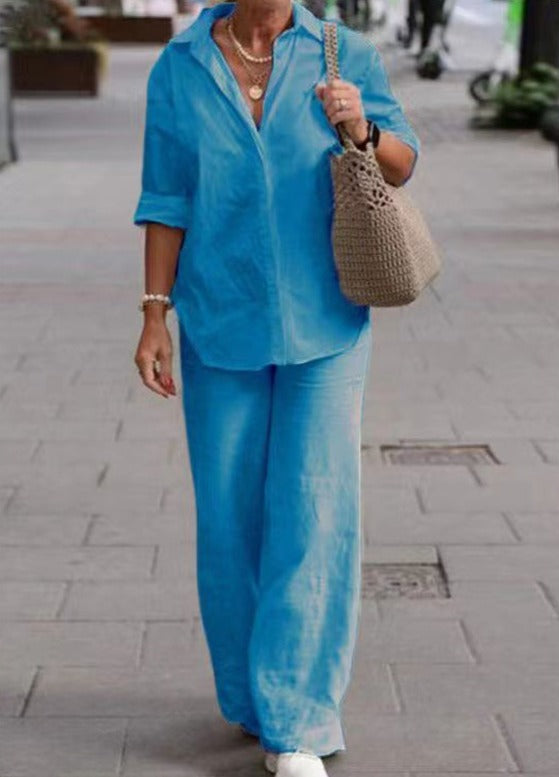 Cotton Linen Suit Fresh Style For Women | Jorina 5