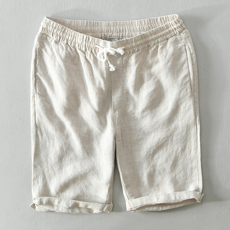 Dandy | Relaxed Fit Drawstring Linen Shorts 2