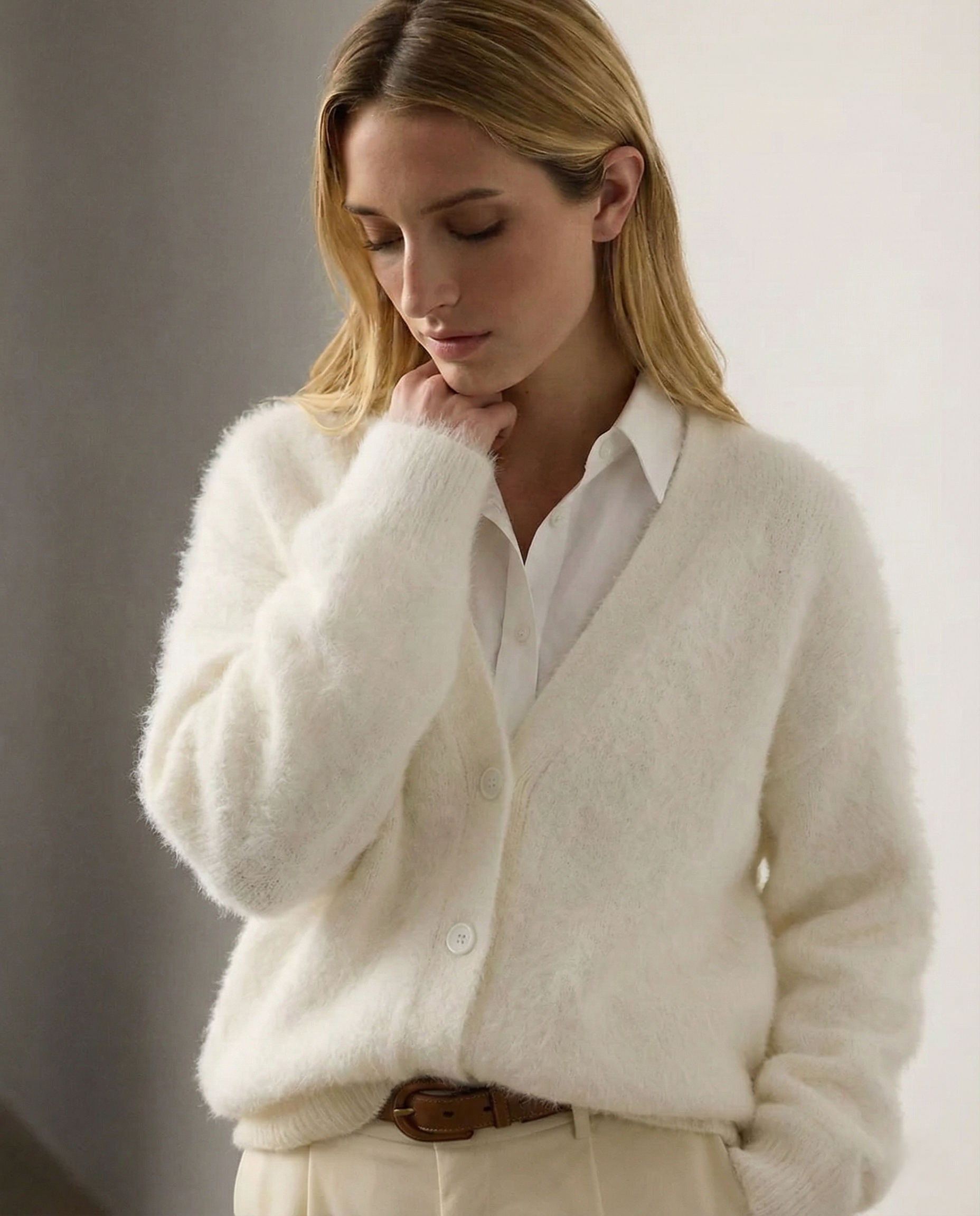 Elara | Oversized Cotton Blend Cardigan 8