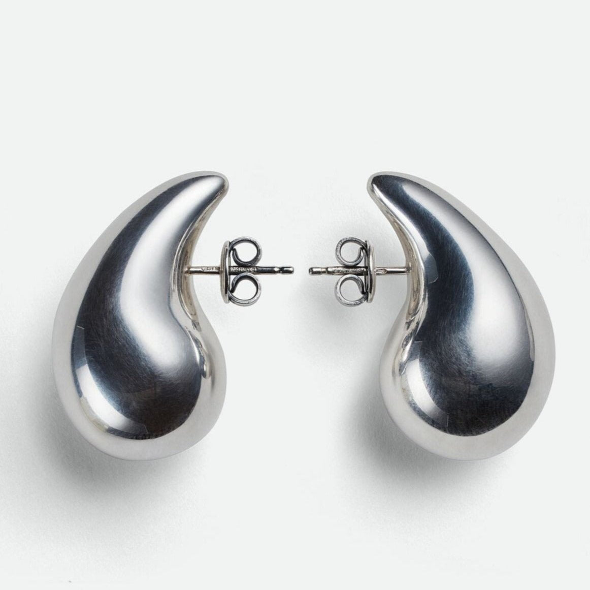 Elara | Polished Stainless Steel Teardrop Earrings 8