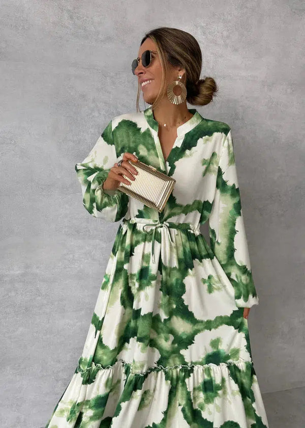 Elara – Elegant Flowy Maxi Dress
