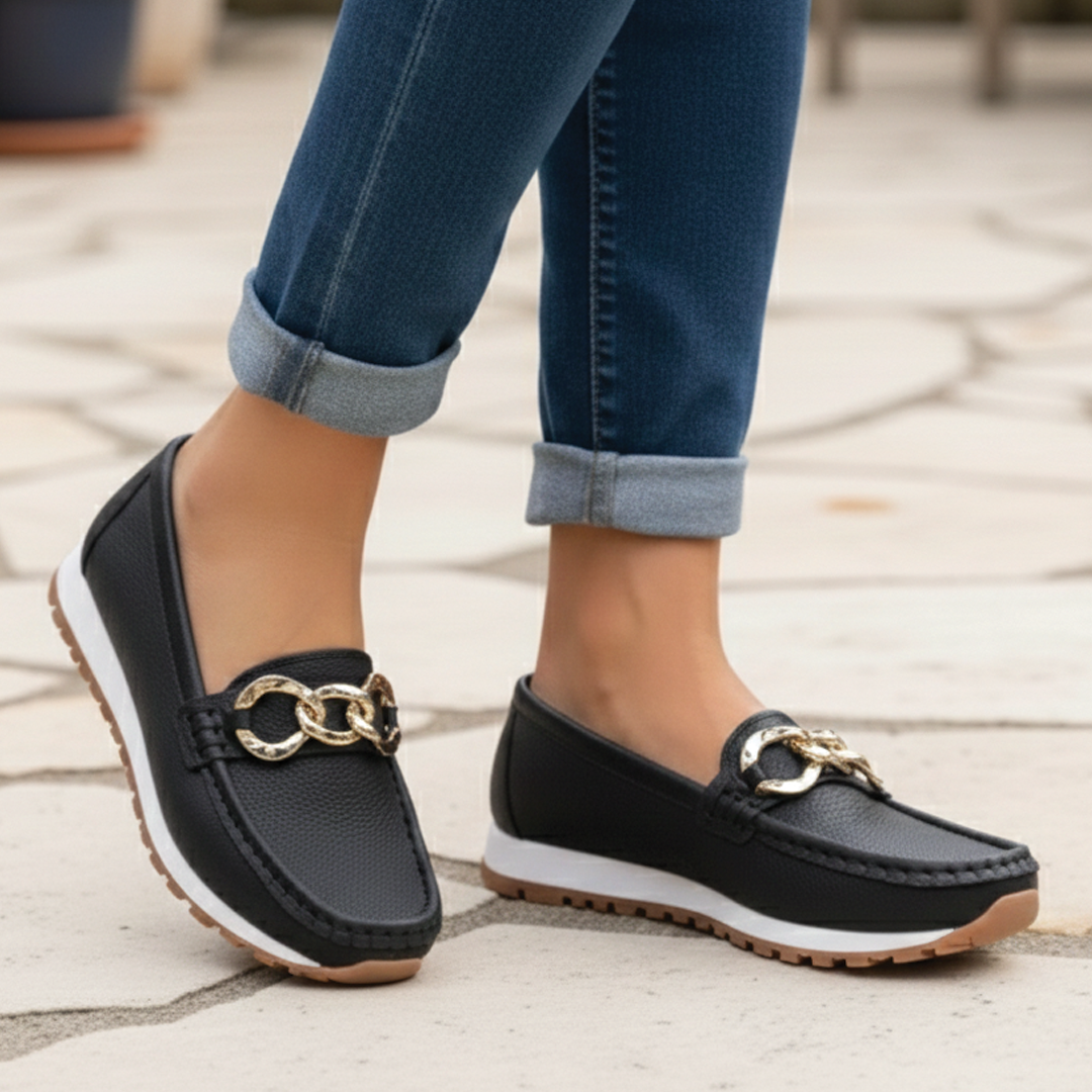 Ellie - Flat Buckle Loafers 1