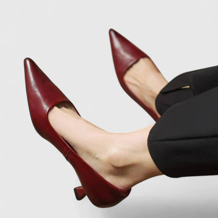 Elysia | Classic Pointed Toe Low Heel Pumps 0