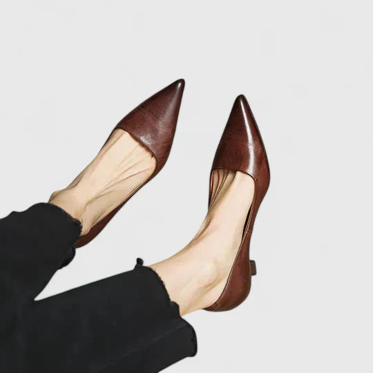 Elysia | Classic Pointed Toe Low Heel Pumps 5