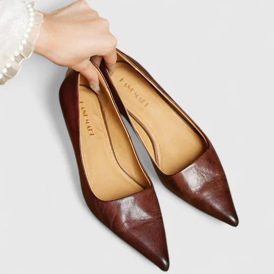 Elysia | Classic Pointed Toe Low Heel Pumps 6