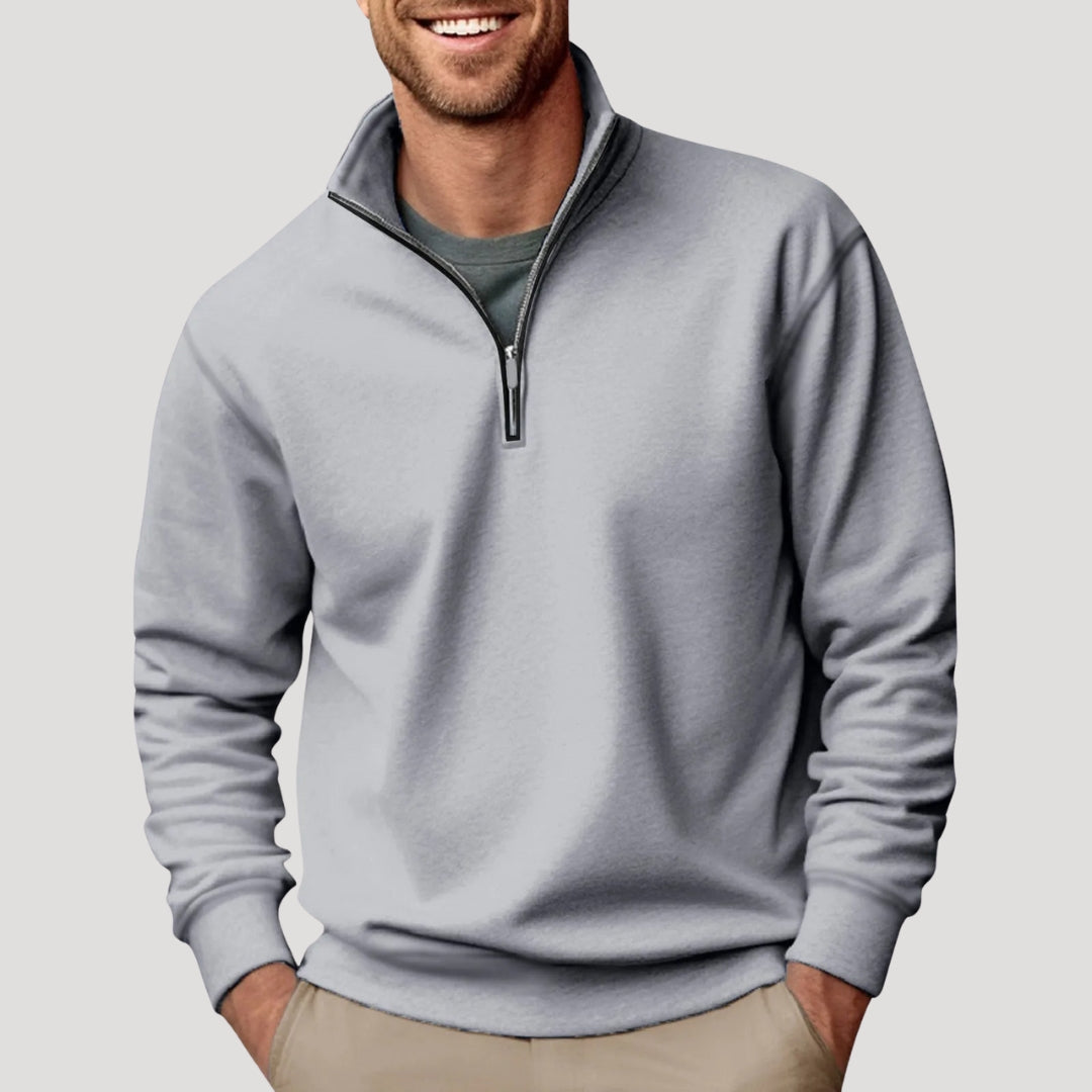 Henry | Men’s Casual Quarter Zip Collar Sweatshirt 3