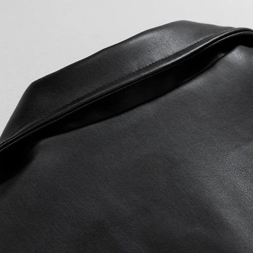 Jaron | Men's Oversized Leather Bomber Jacket 5