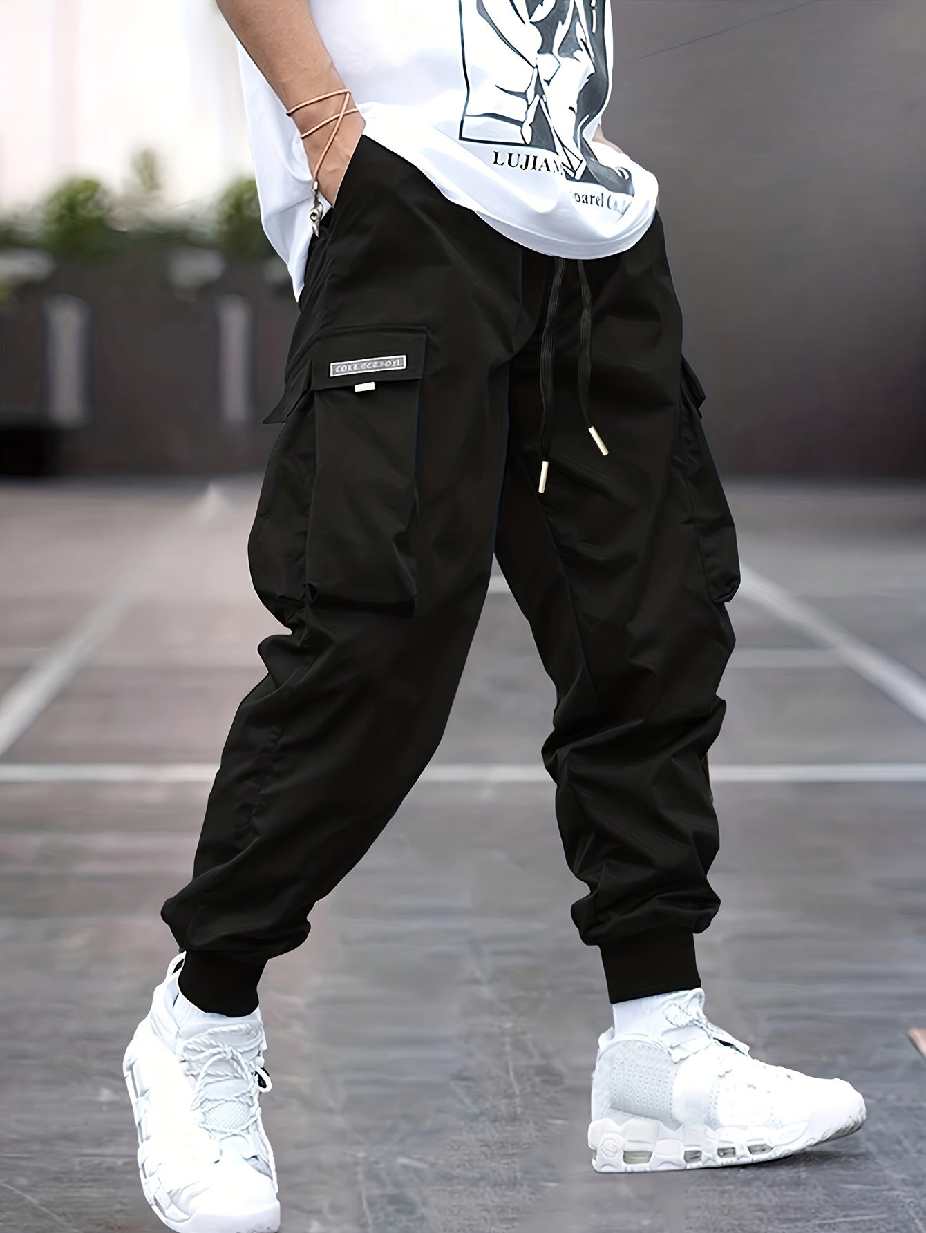 Jovian | Drawstring Cargo Jogger Pants 0