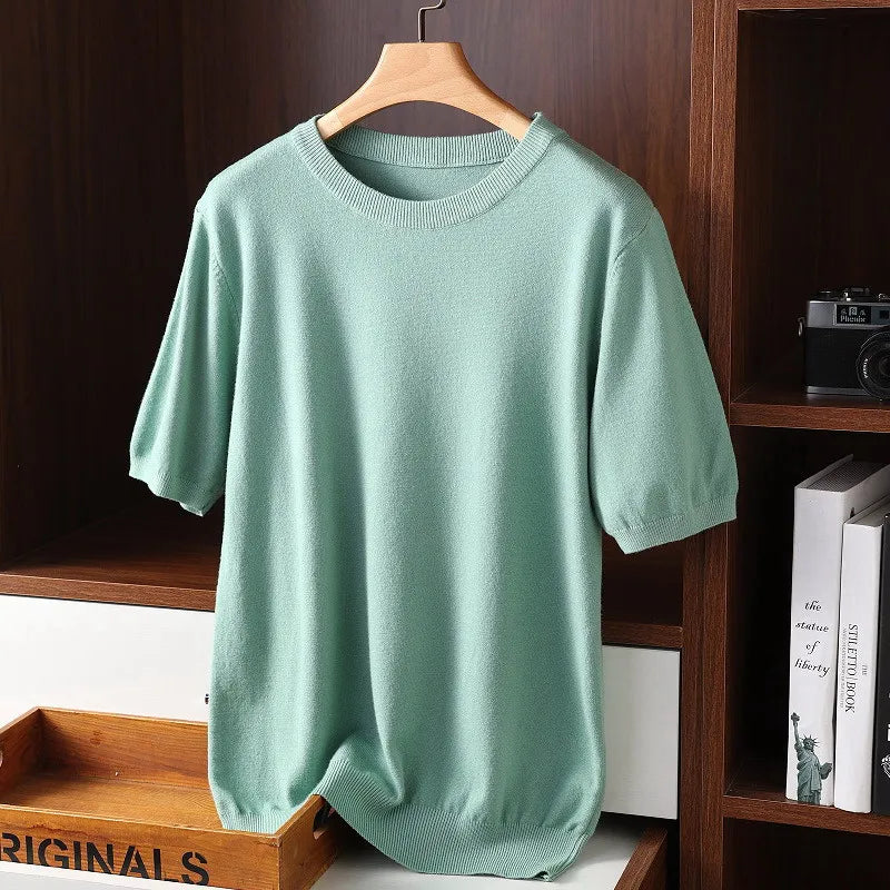Kaviro | Knitted Short Sleeve Men's Shirt 4
