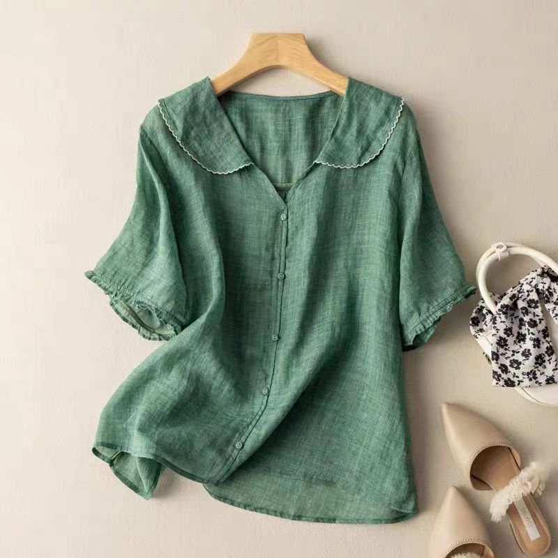 Krisia | Vintage Blouse with Button Detail 0