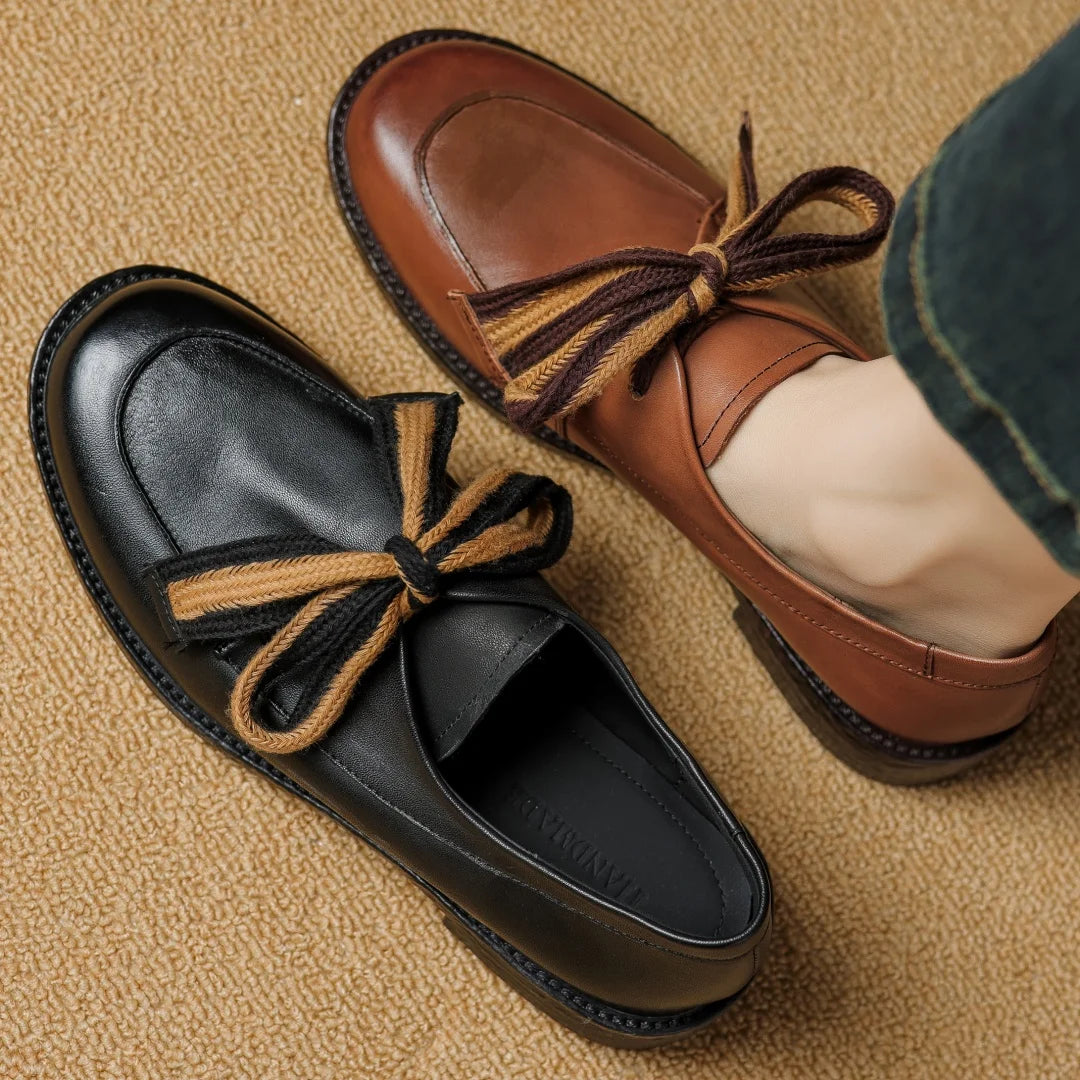 Laceti | Classic Leather Two-Tone Loafers 7
