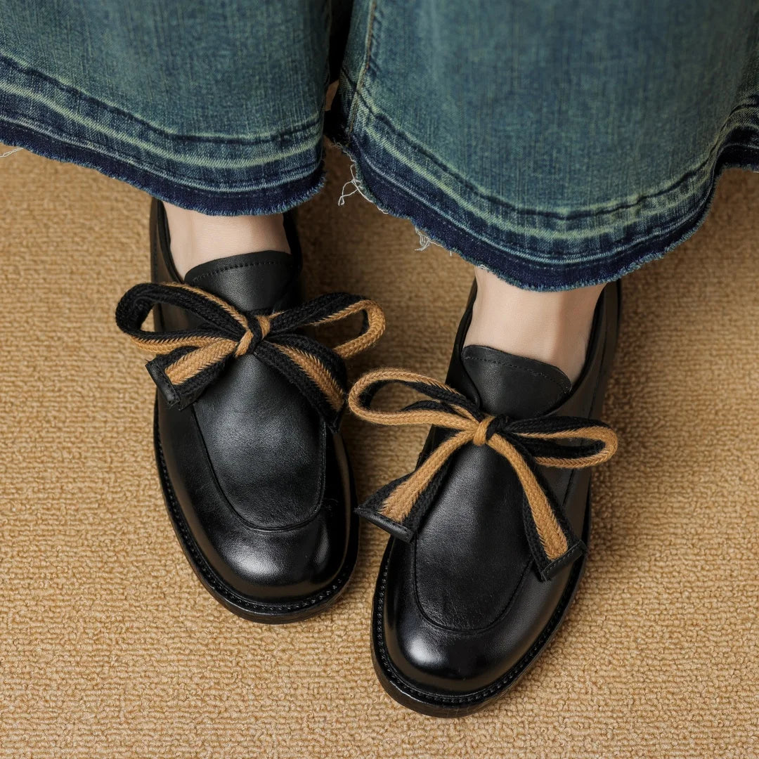 Laceti | Classic Leather Two-Tone Loafers 8