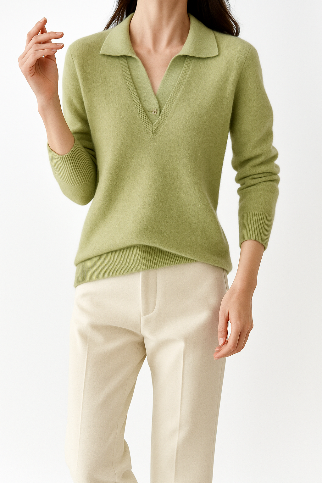 Layered Knit Pullover Elegant Design For Women | Zorina 6