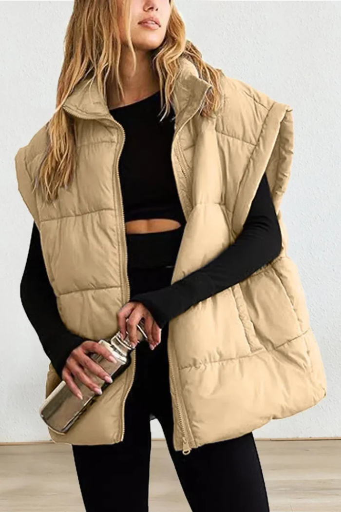 Lightweight Padded Puffer Vest for Women | Pauline