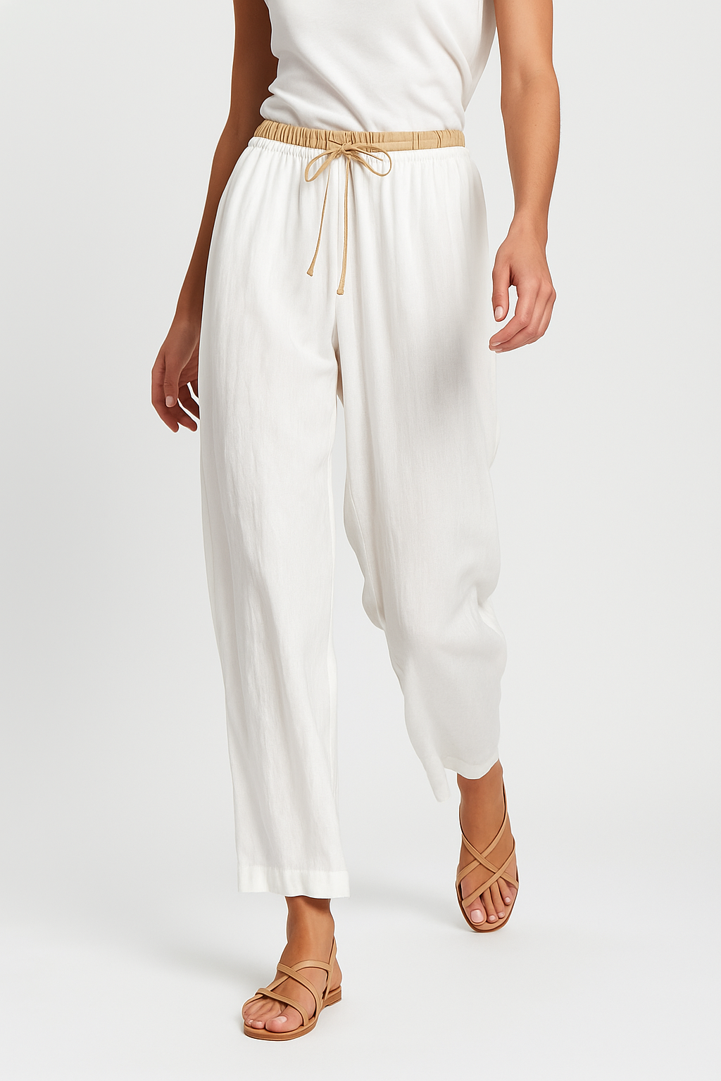 Linen Trousers Relaxed Fit For Women | Calista 3