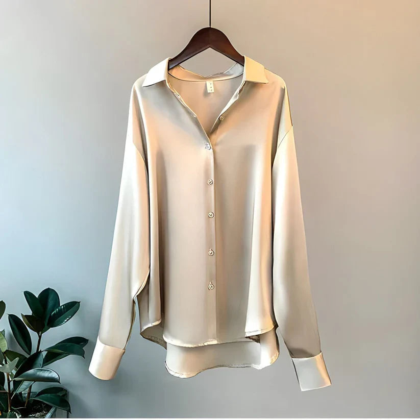 Long Sleeve Silk Blouse for Women | Ava