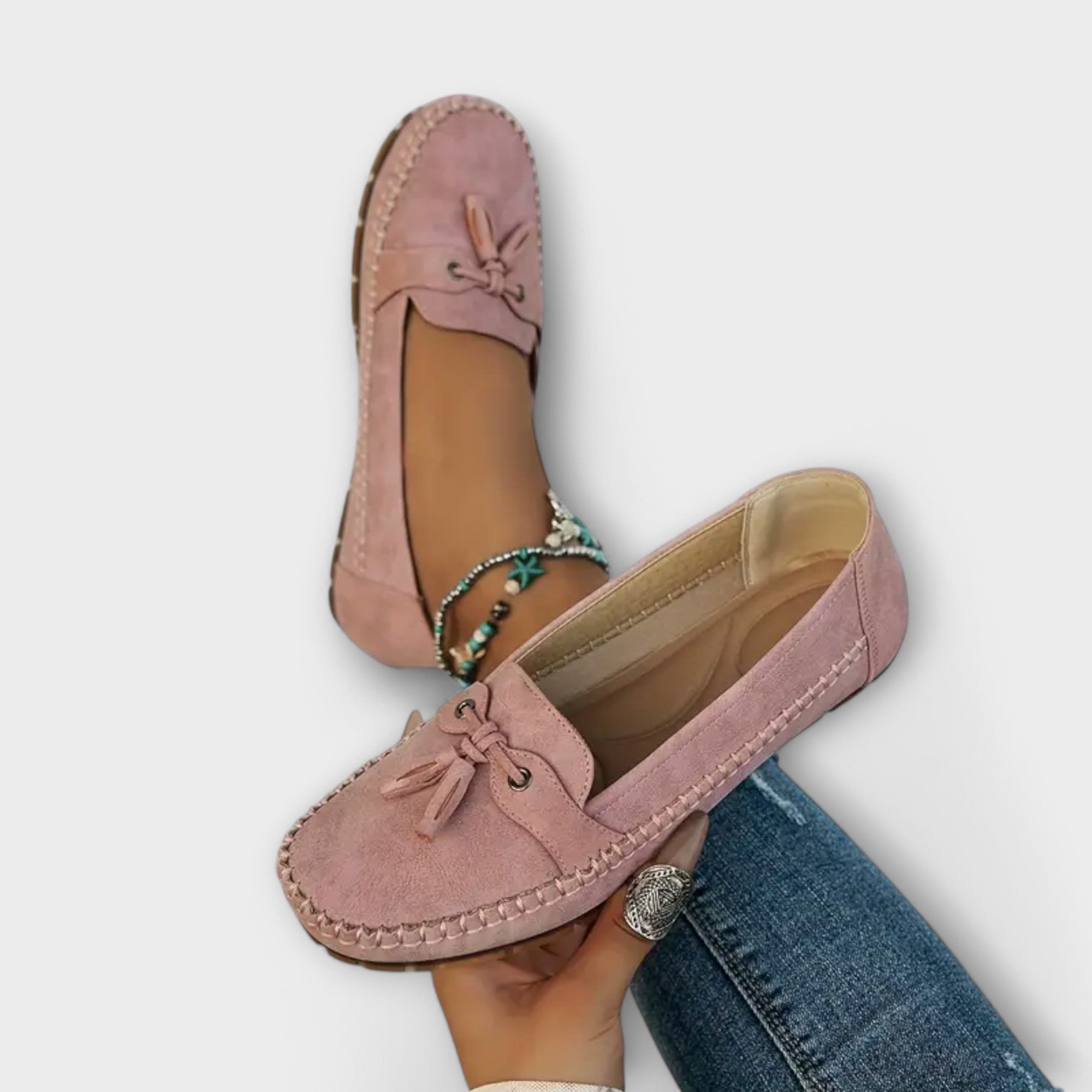 Lorana | Women's Suede Tassel Loafers 2