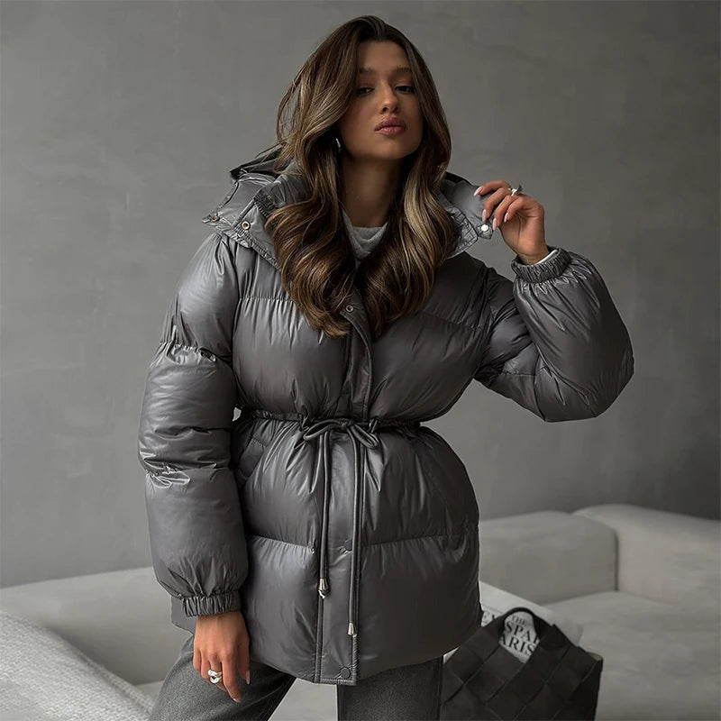 Lunara | Hooded Long Puffer Coat 6