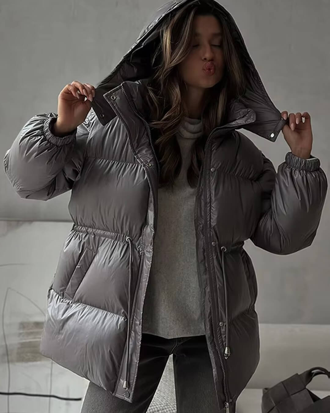 Lunara | Hooded Long Puffer Coat 7