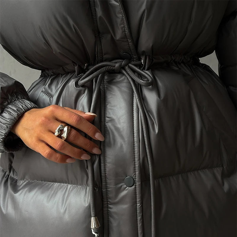 Lunara | Hooded Long Puffer Coat 8