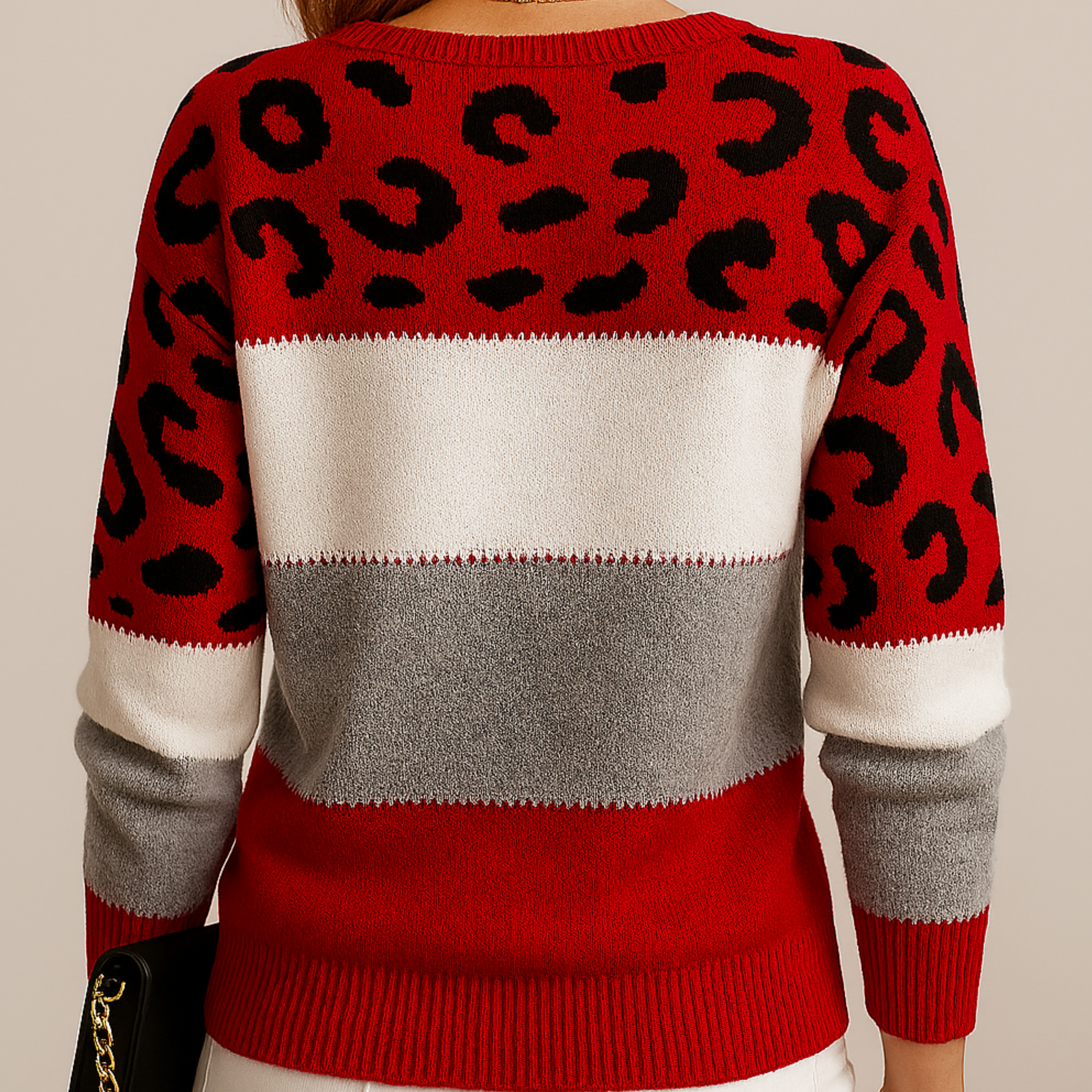 Lunara | Leopard Print Relaxed Sweater 5