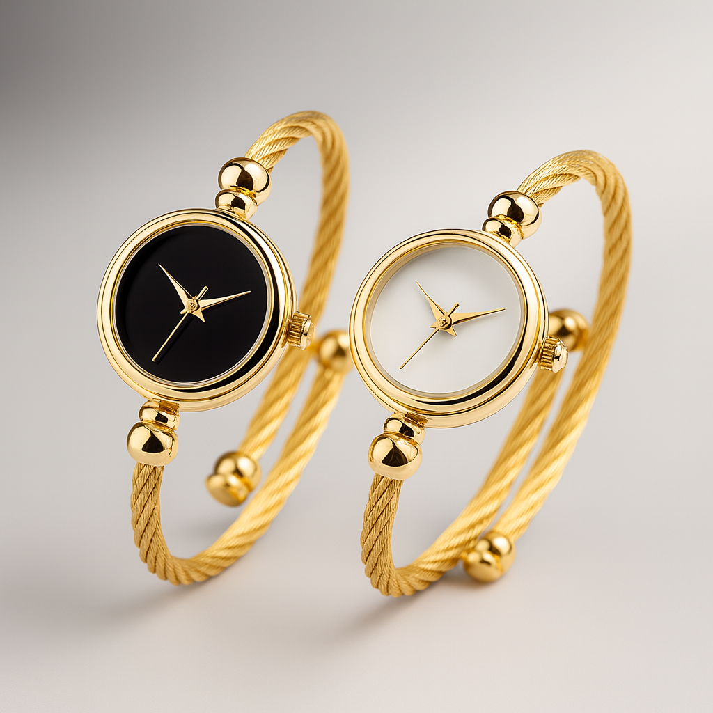 Lunara | Open Bangle Quartz Watch 4