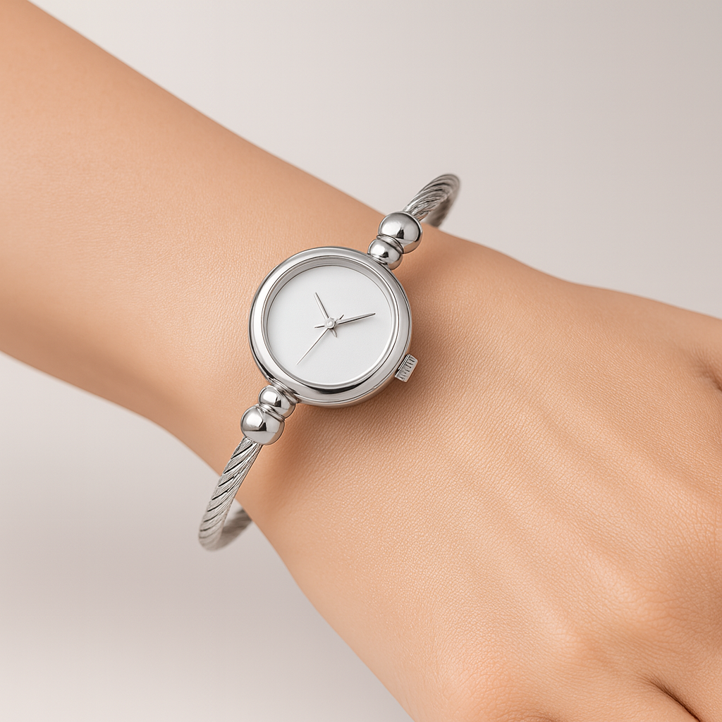Lunara | Open Bangle Quartz Watch 5