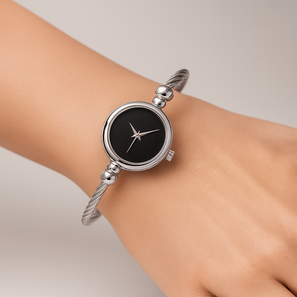 Lunara | Open Bangle Quartz Watch 6