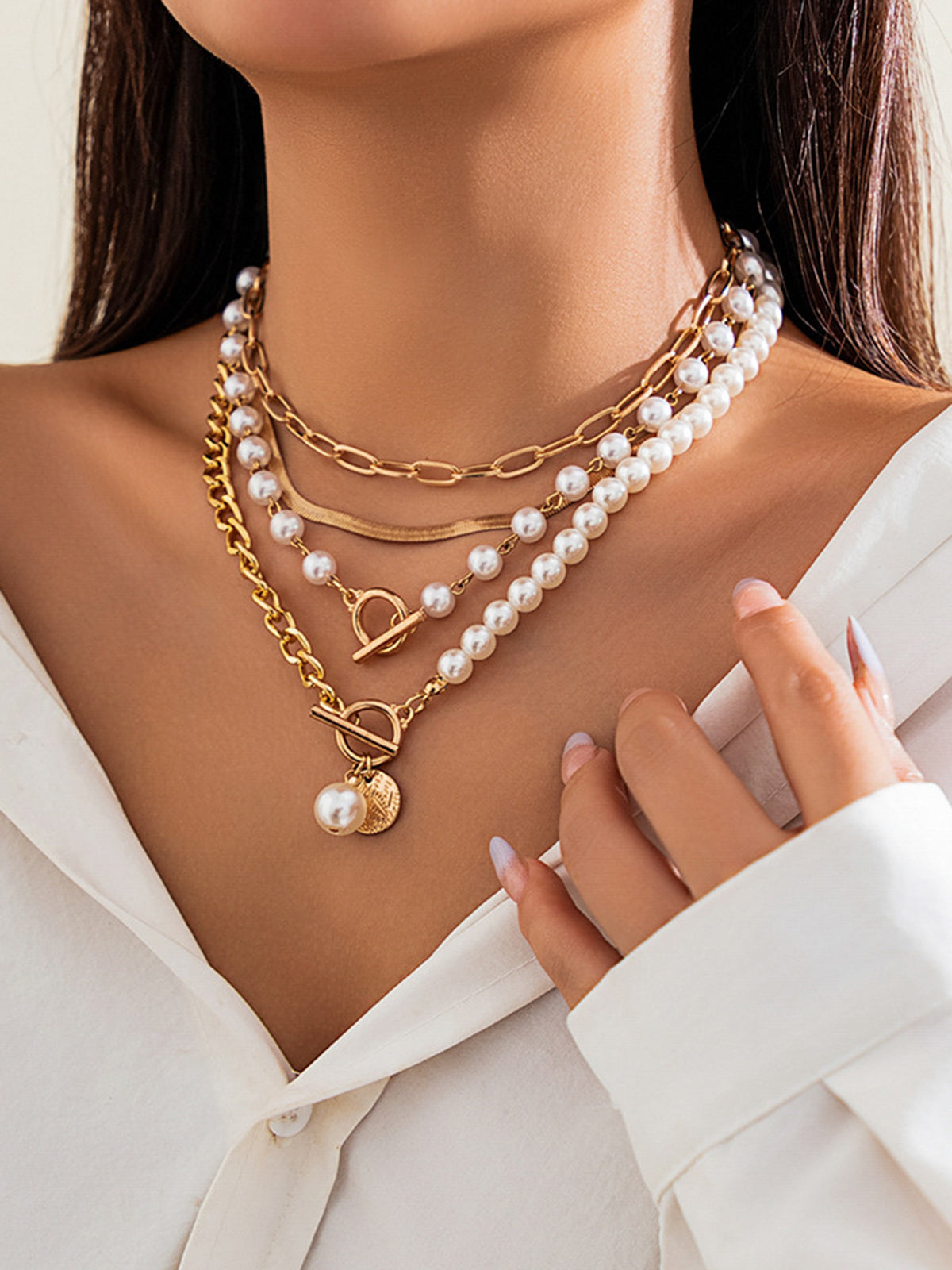 Lunara | Pearl Layered Necklace 2