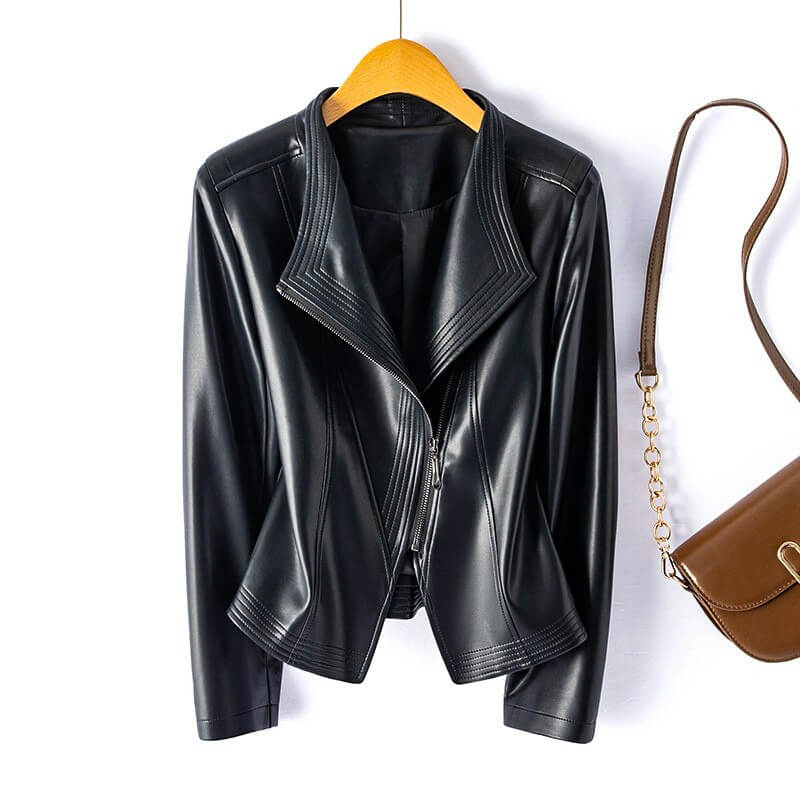 Lunara | Vegan Leather Structured Jacket 4