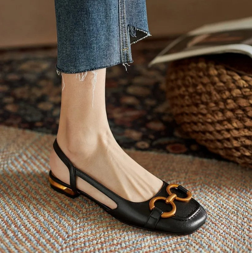 Nora – Chic Ergonomic Slingback Flats 4